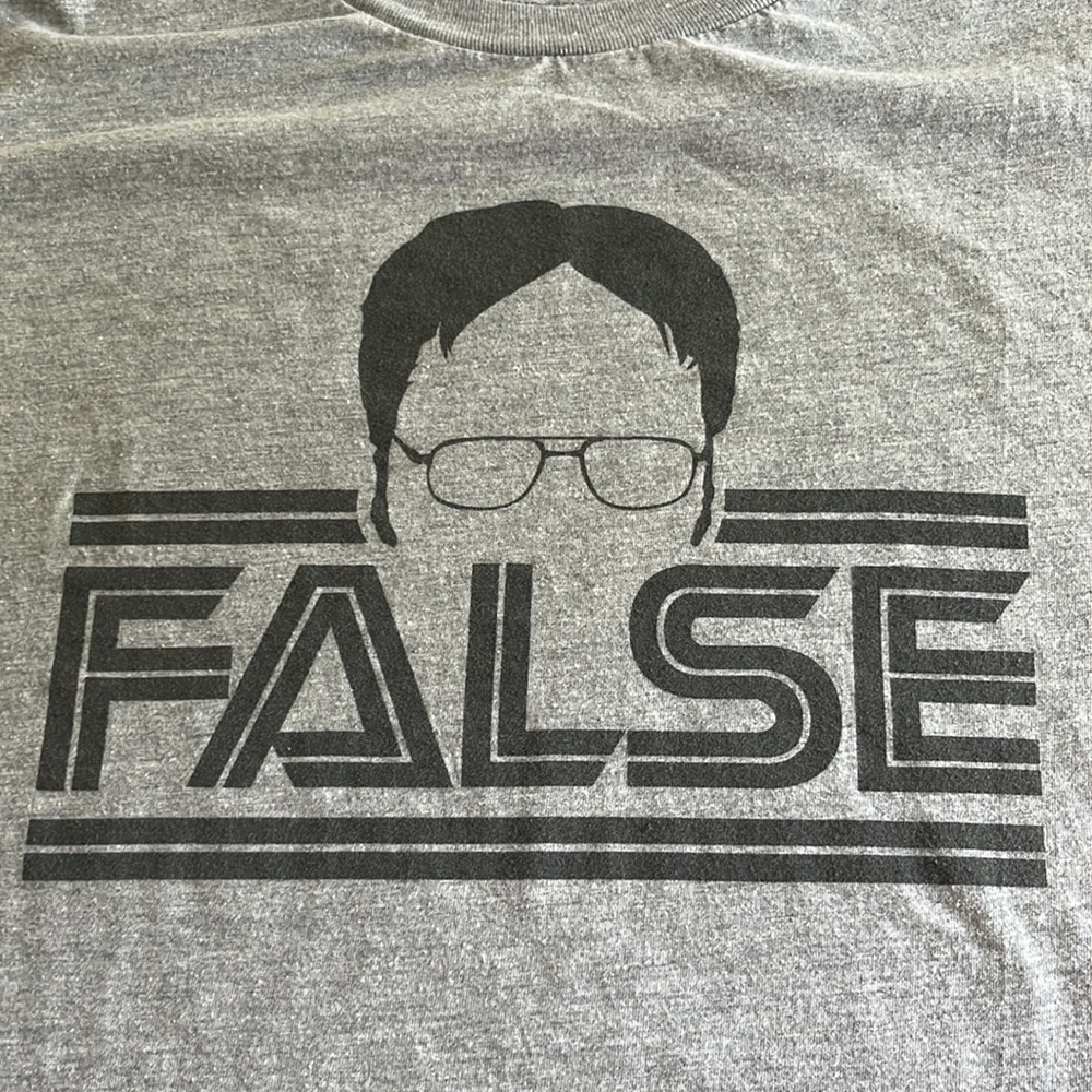 The Office Dwight False Tee, Sz M